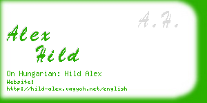 alex hild business card